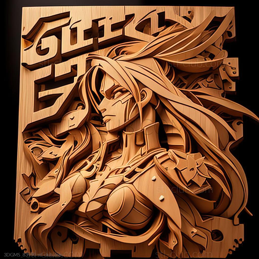 Игра Guilty Gear Xrd, Игры 3D модель для ЧПУ: STL / MAX (obj)